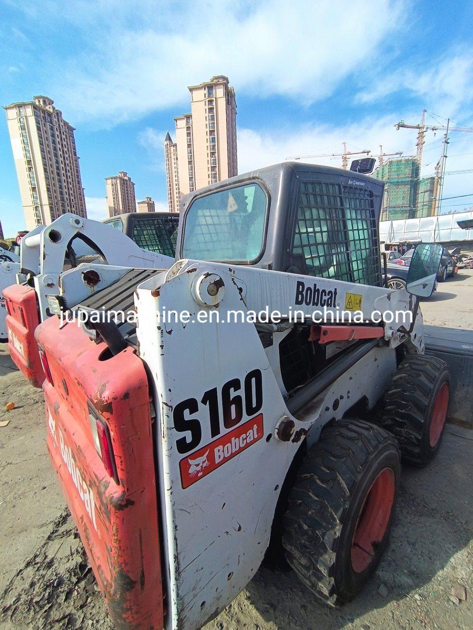 Second-Hand Bobcat S160 Engineering Construction Machinery Wheel Loader Skid Steer Loader