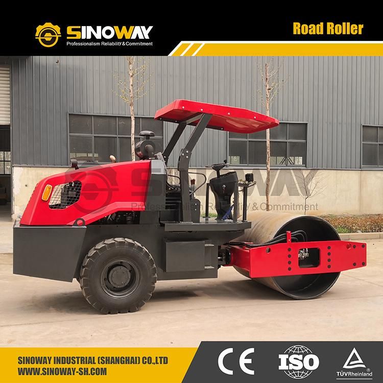 Sinomach Mini Vibration Road Roller 3 Ton 6 Ton Small Vibratory Compactor Roller with Single Smooth Drum