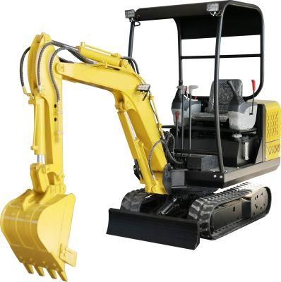 Small Hydraulic Bucket Tooth Excavator Digging Excavator 2 Ton Mini Diesel Powered Excavators