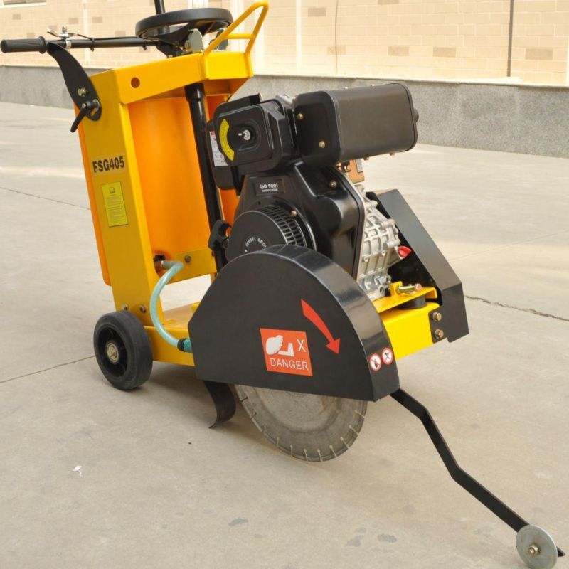 Single Blade Floor Saw Gasoline Concrete Road Cutting Machine