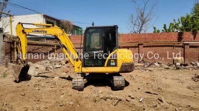 Secondhand Excavator Komatsus PC56-7 Mini Excavator Good Working Hot Sale