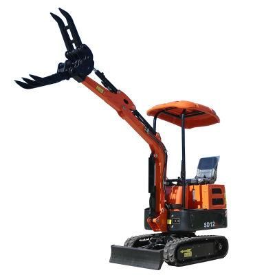1 Ton Garden Househoud Mini Excavator Digger Optional Boom Swing SD12D