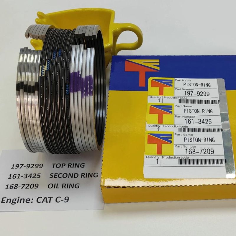 High Quality Diesel Engine Mechanical Parts Piston Ring 161-3425 168-7209 197-9299 for Excavator Parts E33oc Engine Parts C-9 Generator Set