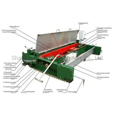 Tpj-2.5 Running Track Rubber Paver Machine / Paver Machine for Playground