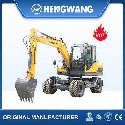 850mm Tyres Wheeled Excavator Machine for Philippines