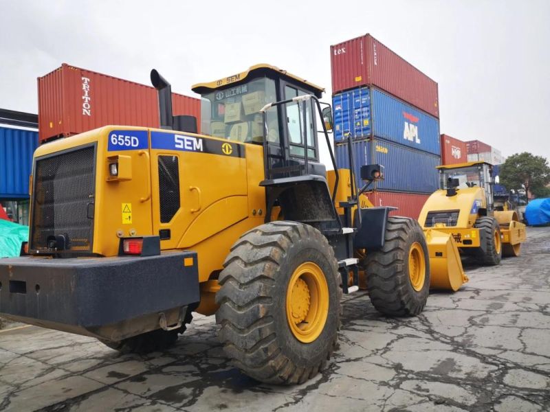 Sem655D China 5 Ton Articulated Mini Small Compact Tractor Front End Wheel Loader with CE