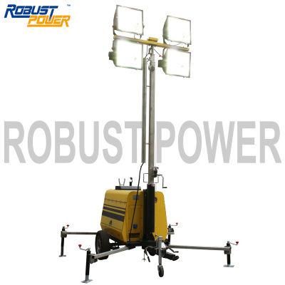 Water-Cooled Diesel Engine Mobile Lamp Tower RPLT6000