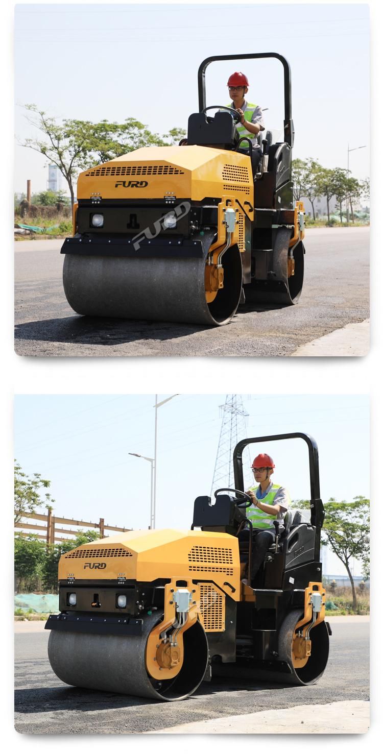 3 Ton Asphalt Roller with Perkins Engine Double Drum Road Roller for Compaction