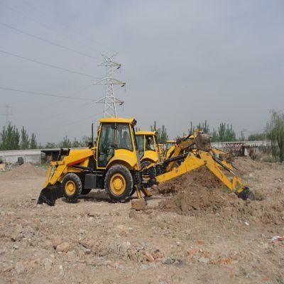 4 Wheels Driving Small Backhoe Loader for Sale