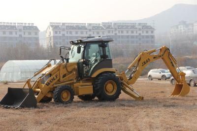 Wolf with CE Approved/Cabin/Rops/Fops Jx45 2t/2.5t Best China New Front End Loader Backhoe Loader for Sale/Africa/South America/Argentina