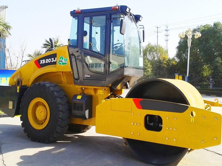 Hot Selling Vibratory Single Drum 20 Ton Road Roller Compactor (Xs203j)