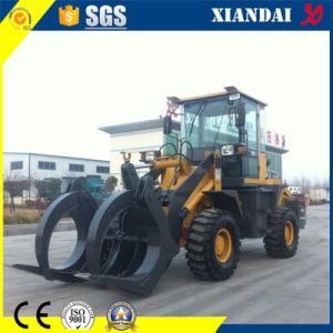 Hot Sale 1.6ton Quick Coupler Quick Hitch Wheel Loader with Log Grabber Xd918f