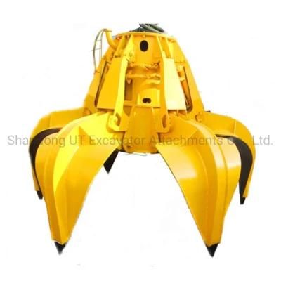 Construction Machinery Parts Scrap Metal Orange Peel Grapple