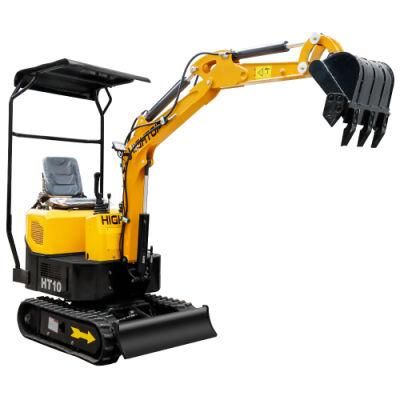 Excavation Digger 1 Ton Small Digger Mini Excavator Backhoe Excavator with Rubber Track and CE