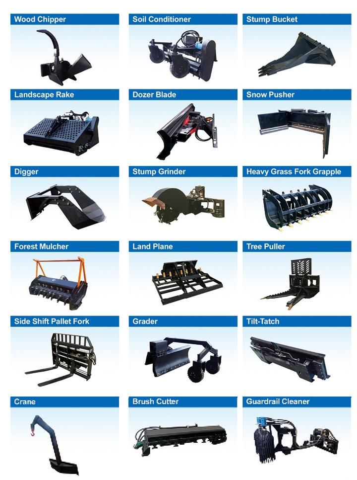 JC40/JC45/JC60/JC75/JC95/JC120/TS50/TS65/TS100/TS125 Skid Steer Loader for Sale