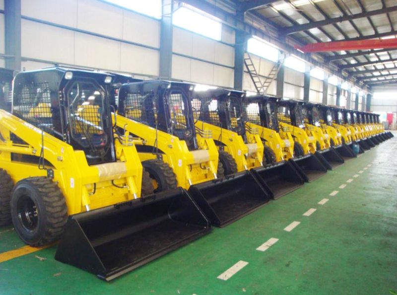Factory Directly Sale Loaders Skid Steer Loader with Forestry Mulcher Wood Chipper, Brush Cutter