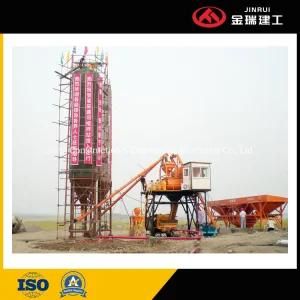 Mini Construction Mixer Machine Cement Batch Concrete Mixing Batching Plant Hzs50