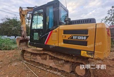 Second Hand Super Powerful Multiple Use Excellent Performance Sany Mini Digger Hydraulic Crawler Excavator Sy135c