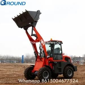 Durable mini 1.6ton mini wheel loader with engine pre-heater for cold weather
