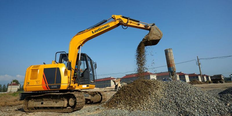 Liugong 908e 8 Ton Excavator Machinery at Low Price for Sale