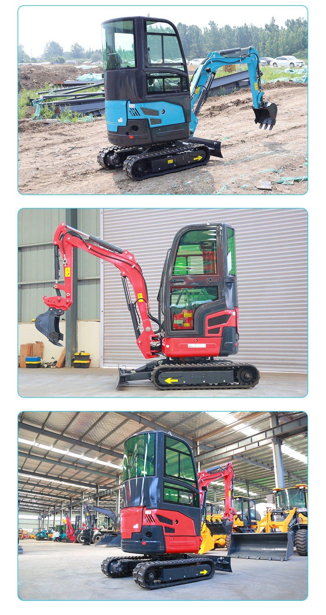 0.8 1.2 1.5 2 Ton Electric Hydraulic Micro Small Crawler 1 Ton Mini Digger Bagger Mini Excavator Jining Vote