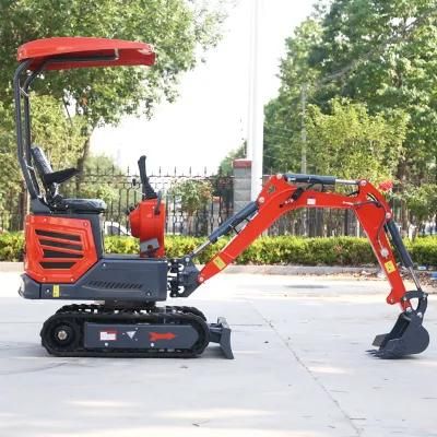 China 2022 New 1 Ton Small Agricultural Excavator for Sales Mini Excavator