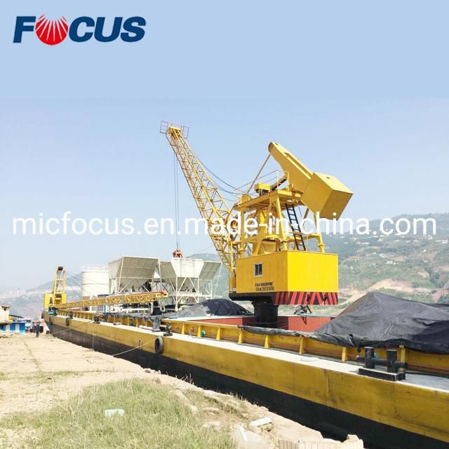 60m3/H Barge Mounted Floating Concrete Batching Plant for Sale