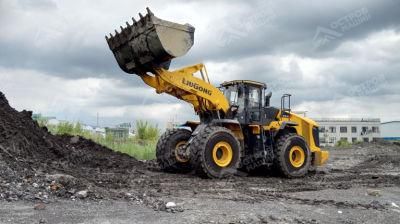 Strong Articulated China New Big Wheel Loader 9 Ton Bucket Loader Clg890h