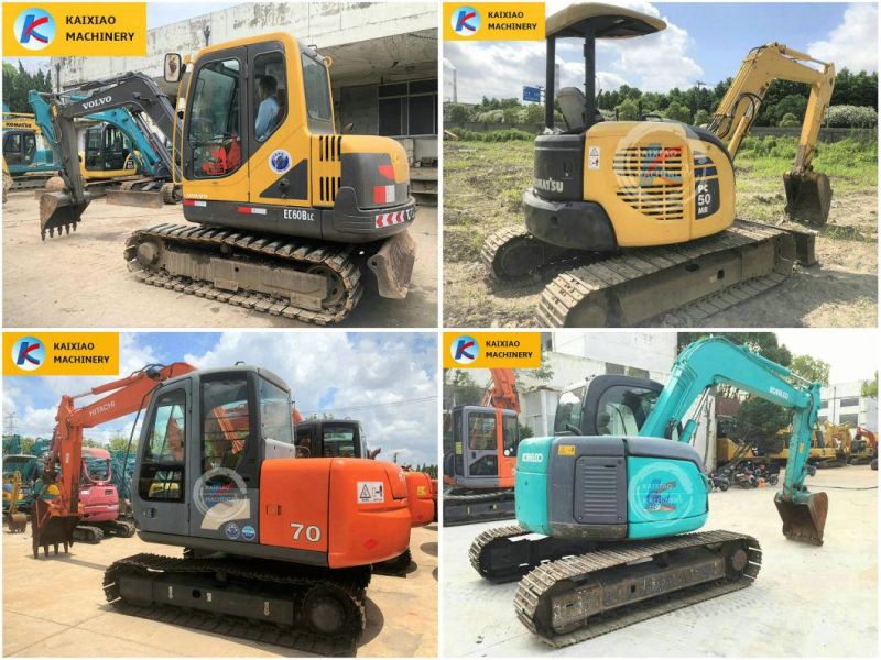 Made in Japan Original Crawler Backhoe Kobelco Sk60-8 /Sk60-10/Sk70sr/75 Small /Mini Used Excavator Kobelco Secondhand Excavator with Breaker Line and Blade