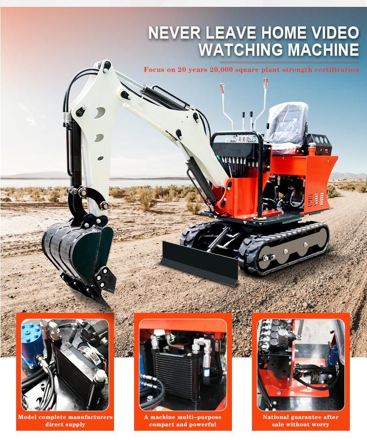 China Hydraulic Crawler 800kg Mini Excavator with Competitive Price