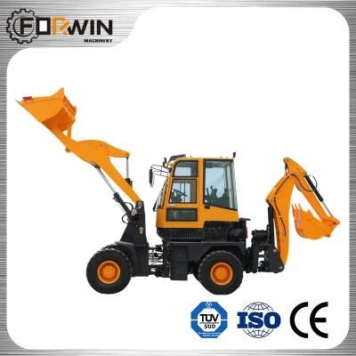 Forwin Grain Agriculture 1.5 Ton Tractor Telescopic Front End Loader Small Mini Backhoe Wheel Loader with Side490