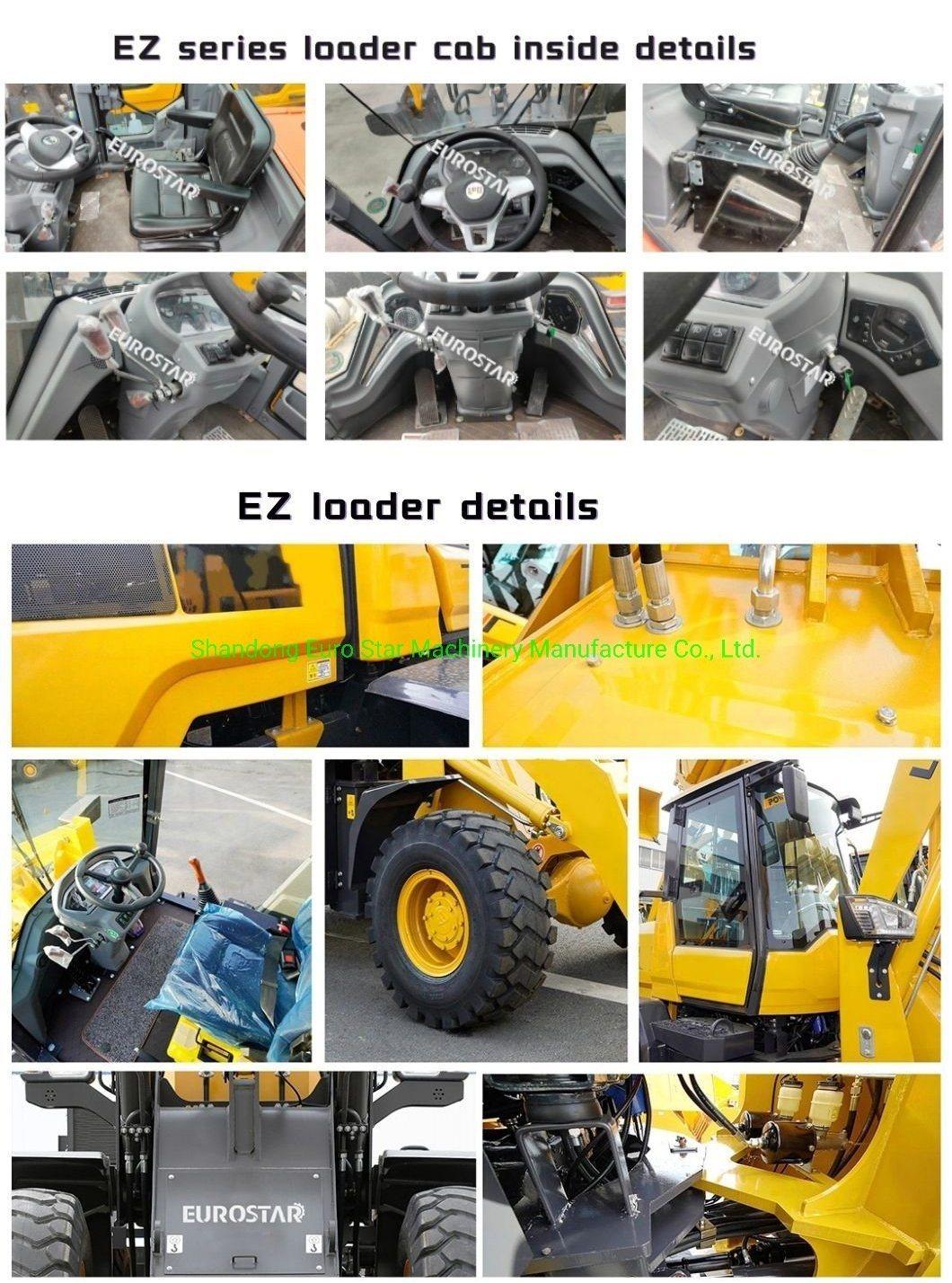 CE 2.0t Hot Sale Model Farming Construction Machinery Small Loader Wheel Loader with Variety Attachments