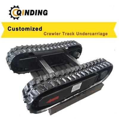 Rubber Track Undercarriage Side Frames with Cross Beams for Crushers