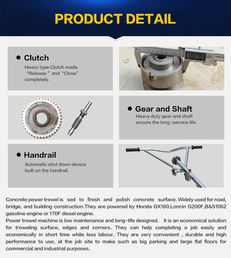 100cm Walking Behind Concrete Polishing Machine