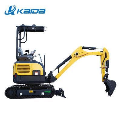 China Mini Excavator 1.8 Ton Small Digger 1.8 Ton Small Excavator with Rubber Track