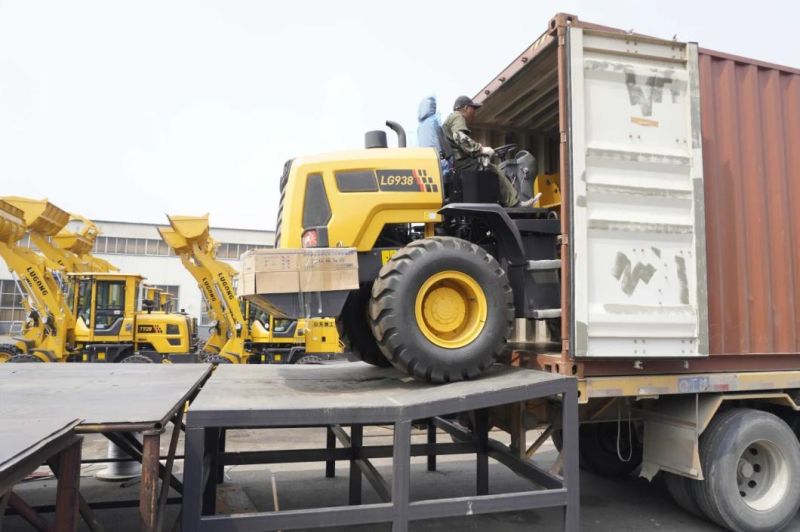 Lugong Durable LG946 2.5t Yuchai Engine Hydraulic Torque Converter Loaders with Rock Hammer