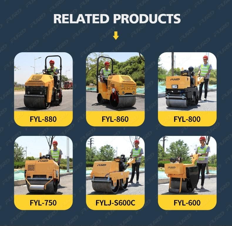 Manufacturer Sell Mini Vibratory Road Roller Compactor Price