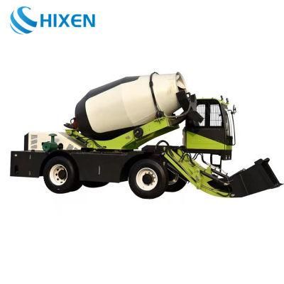 4 Cbm Automatic Feeding Concrete Cement Mixer Self Loading Mobile Truck Mixer