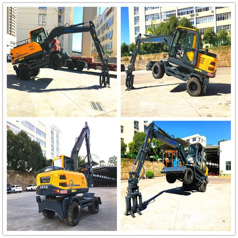 Construction Machinery 9 Ton Wheel Excavator Mini Excavator Excavator Machine