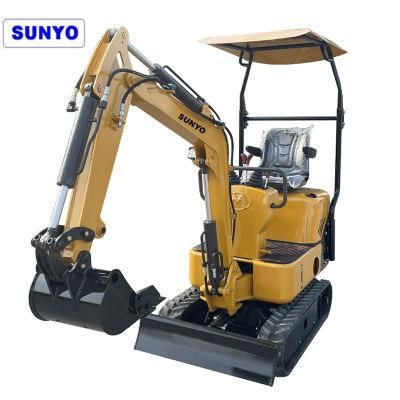 Sunyo Brand Mini Excavator Sy10 Model Excavator Is Hydraulic Crawler Excavator Good Mini Digger.