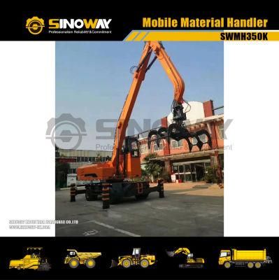 China New Mobile Material Handler on Wheel for Scrap Handling