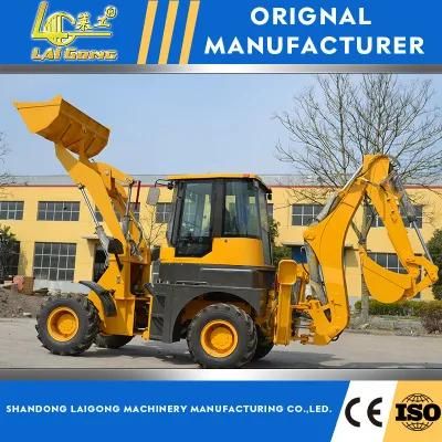 Lgcm Hydraulic Wheel Backhoe with Front End Loader 4 in 1 Bucket Backhoe