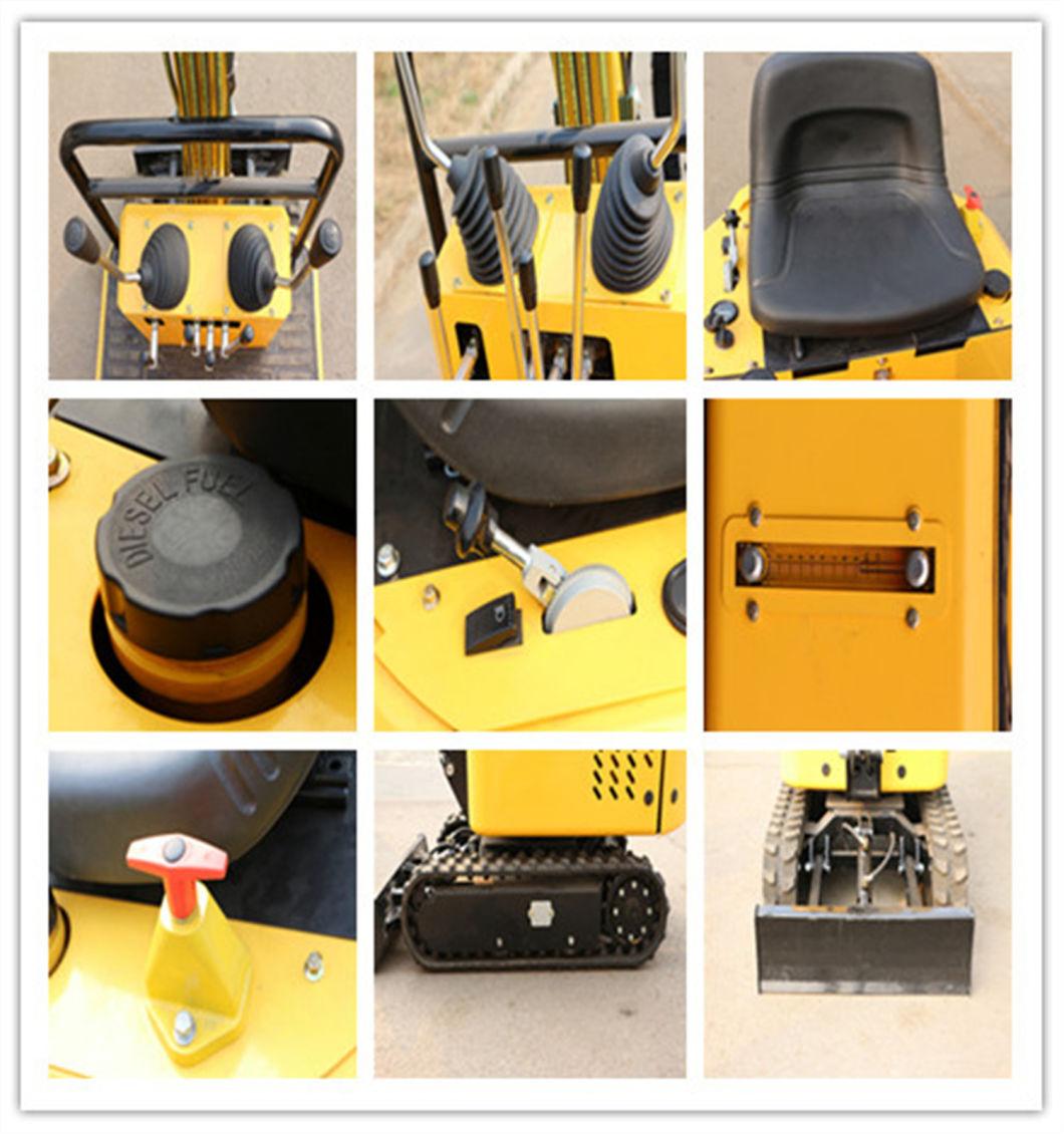 1.0 Ton New Crawler Small Excavator with Attachment Price for Sale
