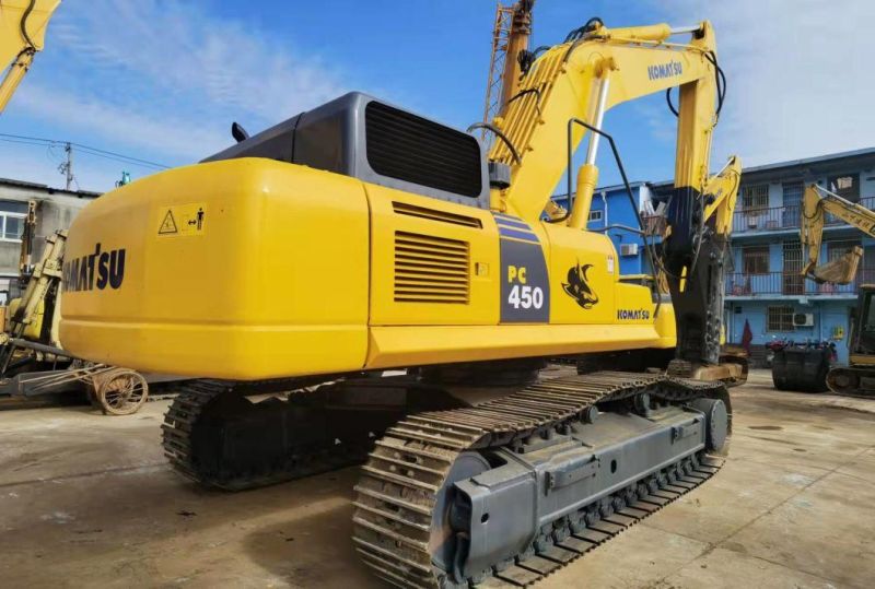 45t Strong Japan Origin Used Komasu PC450-8 Crawler Excavator with Hammer