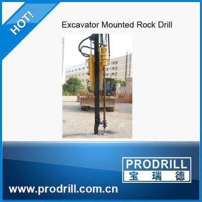 Prodrill Excavator Mounted Pd90 Rock Drill Machine Construction Machinery