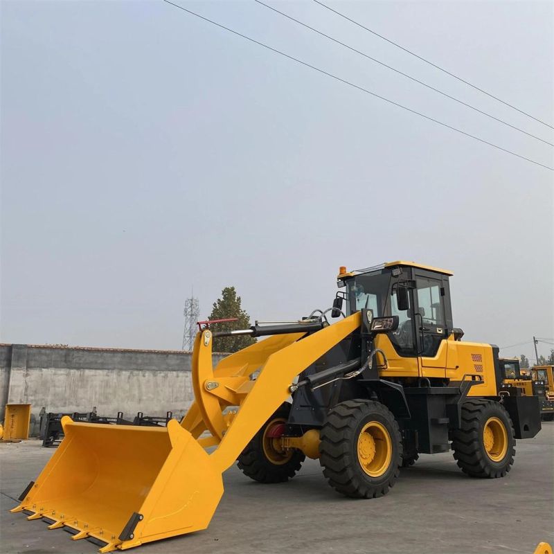 Factory Wholesale 1ton 1.5ton 2ton 2.5ton Small Wheel Loader Diesel 4WD Mini Loader Skid Steer Loader Front Loader Small Forklift Construction Machinery