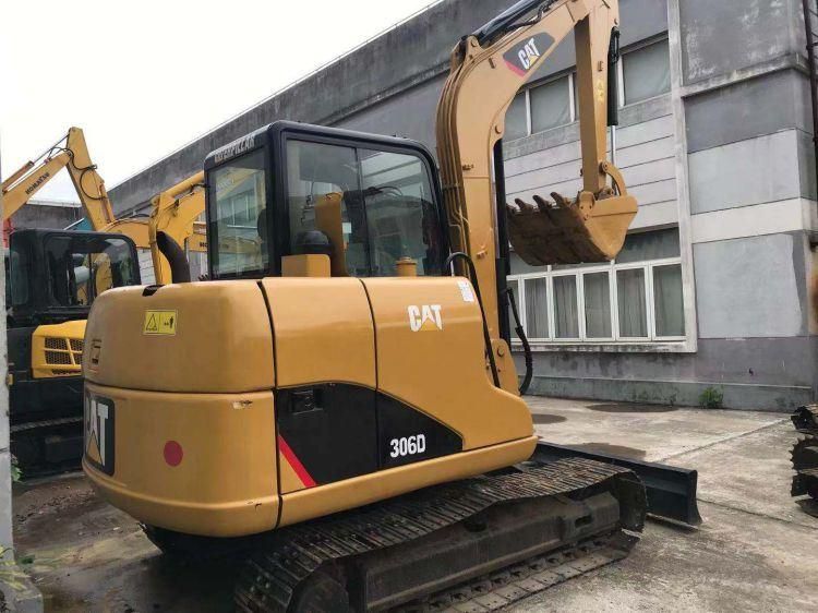 Cat 306D Excavadora Usada Excavatrice 6 Ton Used Second Hand Small Crawler Mini Excavator 306 307 308 Excavators Sale Price Earth Moving Home Garden Mining Work