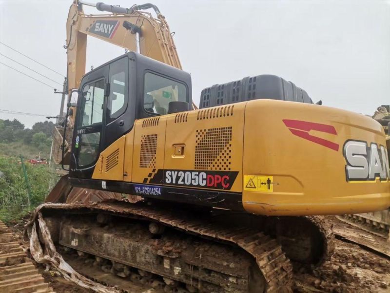 20 Ton Used Secondhand Sany Sy205c Hydraulic Crawler Track Construction Machinery Equipment Backhoe Excavadora Usada Excavatrice Excavator Excavators Mining
