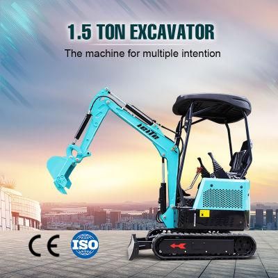 Micro Digger Hammer 1.5 Ton Mini Excavator Small Bagg Hydraulic Micro Digger for Sale Mini Diggers for Digger