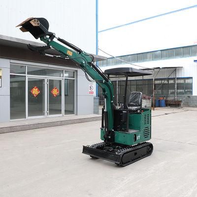 Shandong Jining Mini 0.6 Ton 0.8 Ton 1ton Excavator Machine for Sale